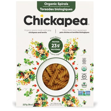 Chickapea Pasta Spirals