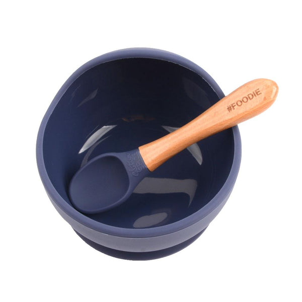 Glitter and Spice Silicone Suction Bowl and Spoon Set