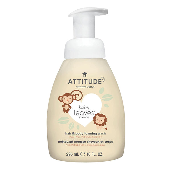 Attitude Natural Baby 2 in 1 Hair and Body Foaming Wash