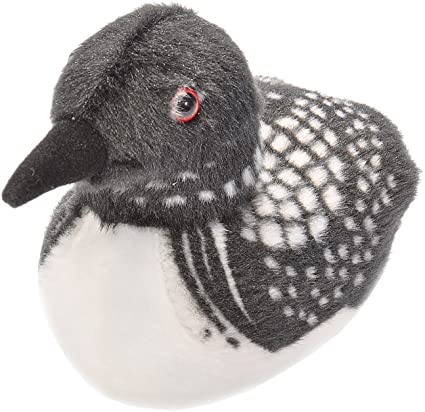 Wild Republic Audubon Birds Common Loon Plush with Authentic Bird Sound, Stuffed Animal, Bird Toys for Kids & Birders