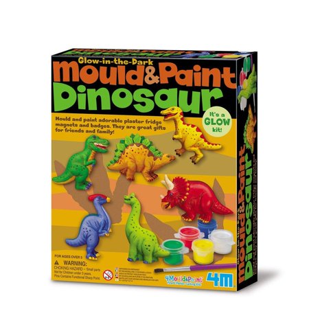 4m Dinosaur Glow-in-the-Dark Mould and Paint Kit