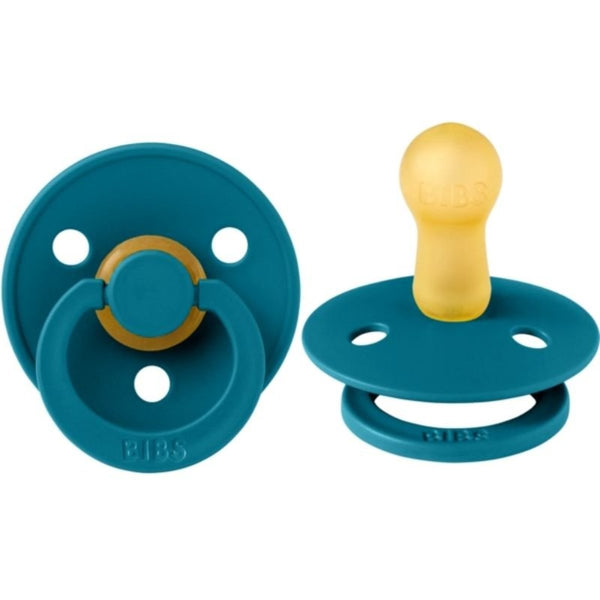 BIBS  2-Pack Latex Pacifiers | Colour Collection | Size 1 (0-6 m) and Size 2 (6-18 m)