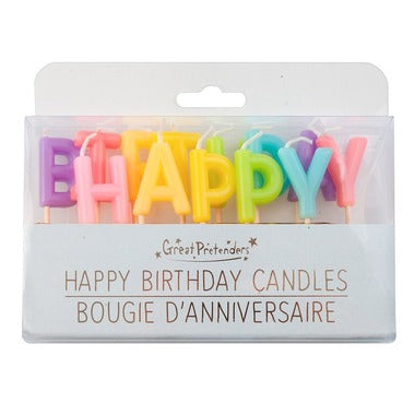 Great Pretenders Happy Birthday Candles/ Rainbow
