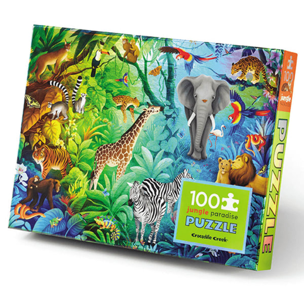 Crocodile Creek Jungle Paradise Holographic Puzzle (100 pieces)