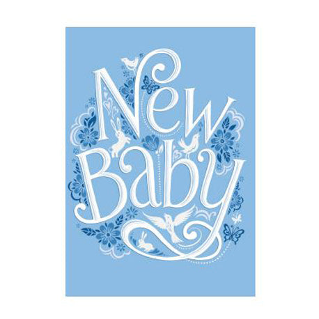 Roger la Borde Baby Card-New Baby Pink