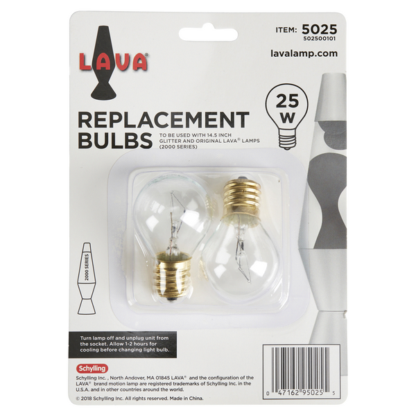 Lava lamp replacement bulbs 25 W