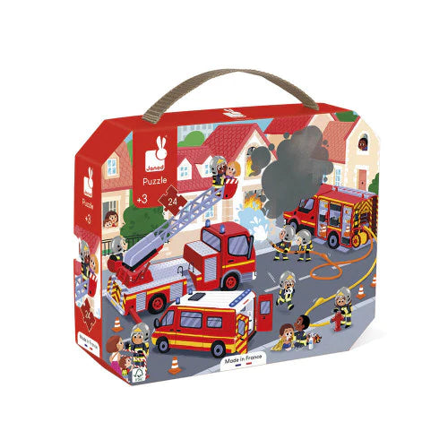 Janod | 24-piece Puzzle | Firemen