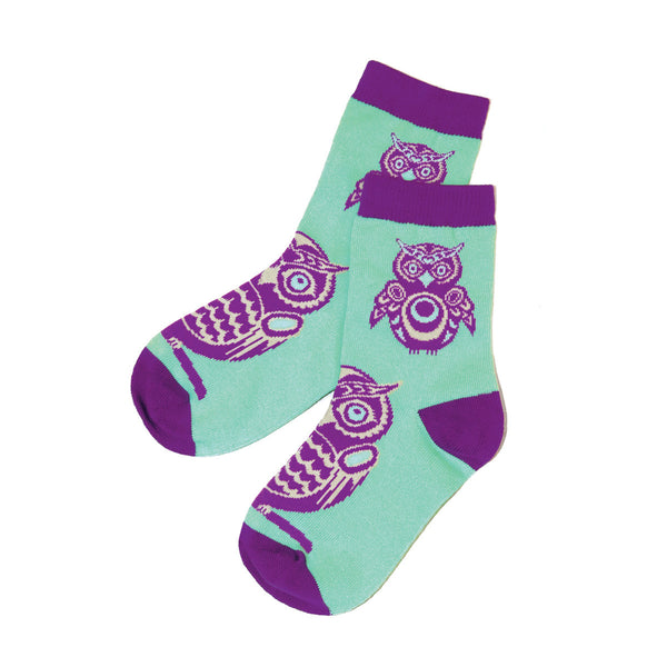 Native Northwest Kids Socks | Owls