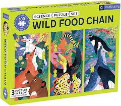 Mudpuppy Wild Food Chain Science Puzzle Set