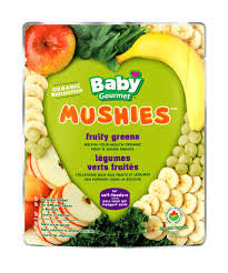 Baby Gourmet Mushies Fruity Greens Ages 6+ months 23 g