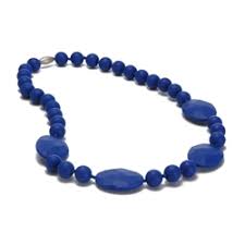 Chewbeads Perry Teething Necklace - Cobalt
