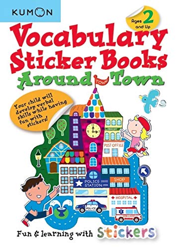 Kumon Vocabulary Sticker Books Around Town (Ages 2 and Up)