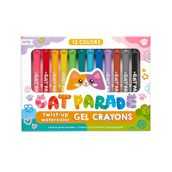 Ooly | Cat Parade Twist-Up Watercolour Gel Crayons Set of 12