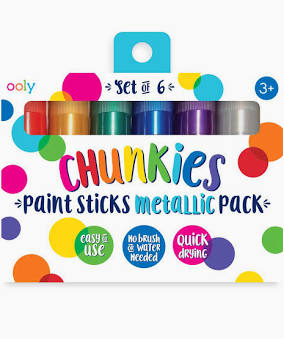 Ooly Chunkies Paint Sticks Pack set of 6