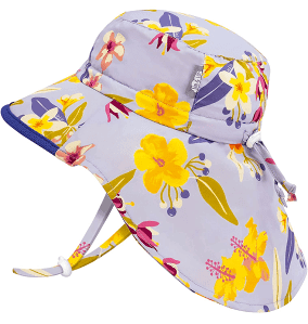 Jan and Jul Gro-With-Me Aqua-Dry, Water-Repellent Adventure Hat | Tropical Bloom
